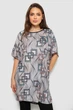 Футболка жіноча з принтом, колір бежевий, XXXL-4XL 244R9615 - изображение 1
