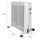 Масляный обогреватель 2300 Вт 11 секций для дома белый Clatronic FK-0624 - изображение 5