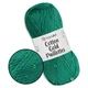 YarnArt Cotton Gold Paillettes, «Соковита зелень» №7114 — бавовняна пряжа з паєтками для в’язання спицями та гачком, 50 г/140 м, 82% бавовна / 18% пол - зображення 1