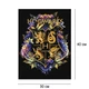 Картины по номерам 30*40 "Harry Potter: Герб Хогвартса с красками металлик" №5209 Идейка – набор для рисования акриловыми красками на холсте - изображение 3
