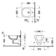 Підвісне біде DURAVIT D-CODE, кругла - зображення 2