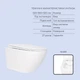 Комплект инсталляции и подвесного унитаза Qtap Jay Rimless с инсталляцией Standard, безободковый, матовая черная линейная кнопка - изображение 3