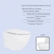 Комплект инсталляции с подвесным унитазом Qtap Standard/Jay Ultra Quiet, безободковый, с технологией смыва Tornado 4 и круглой - изображение 3