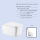 Комплект инсталляции Qtap Standard с подвесным унитазом Gemini Ultra Quiet, черной круглой клавишей смыва, белый (SD00057789) - изображение 3
