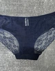 Бесшовные женские трусы с кружевом, Lavolle, Синие, 2XL - изображение 2