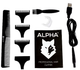 Триммер с ЖК-дисплеем аккумуляторный для бороды и волос 4 насадки Alpha - изображение 3