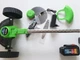 Аккумуляторный триммер Krafftec AZ-144 42 В, 550 Вт с двумя аккумуляторами, телескопической штангой длиной 90–122 см и комплектом колес для кошения травы, сорняков и ухода за газоном - изображение 2