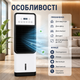 Мобильный кондиционер Rainber R2343 до 10 м² с обогревом 4000 Вт, охлаждением, увлажнением, сенсорной панелью, пультом ДУ, резервуаром 3 л, Белый - изображение 2