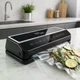 Вакууматор 35 см с рулоном пакетов, LED, 200 Вт, ZP-00374, черный / Вакуумный упаковщик с резаком для сухих и влажных продуктов - изображение 7