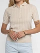 Поло жіноче Arber 100% бавовняне Polo Knit WD SS WTR-204 XL молочний (W09.44.60.621) - изображение 5