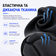 Наколінник спортивний Vilico AB076, компресійний з EVA-захистом, для волейболу та баскетболу, чорний, 1шт (обхват стегна 42-48 см) - зображення 4