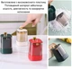 Диспенсер для зубочисток настольный многоразовый с большой емкостью пластиковый бежевый 6×6×9,5 см U9798 - изображение 7
