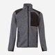 Толстовка на флисе, на молнии мужская Velilla 206008_08/00 L Grey/Black (8434455518414) - изображение 1