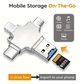 Флешка для айфону Адаптер IPhone Extreme 64 Gb USB-накопичувач USB 3.0 iOS Micro Type-C Apple Lightning 4 в 1 - зображення 1