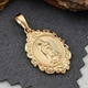 Ладанка Xuping Jewelry длина з вушком 3.8см Дева Мария на цепочку до 6мм медицинское золото позолота 18К л323 - изображение 1