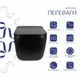 Унітаз підвісний Qtap Gemini Ultra Quiet 485×340×350 мм, Matt Black, з сидінням Slim Duroplast / Soft-close / Quick Release - изображение 3
