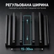 Вертикальна підставка для ноутбука P55 Чорна, 3 слоти, регульована ширина 15–30 мм, ABS-пластик - зображення 2