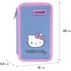 Пенал Kite 2 від., без наповнення 623 Hello Kitty HK26-623 - изображение 2