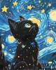 Картина по номерам Riviera Blanca Kitten's Night 40x50 см (RB-1222) - изображение 4