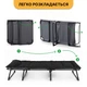 Раскладная кровать до 150 кг LEOBRO со встроенным матрасом Black (LB-FB-S1-BLK) - изображение 10