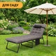 Раскладная кровать до 150 кг с матрасом и подушкой LEOBRO Grey (LB-FB-A1-GRY) - изображение 2