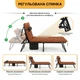 Складная кровать ProDobro LB-FB-A1-BRN с матрасом и подушкой 190х80 см металлическая коричневая - изображение 7