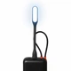 USB LED лампа для ноутбука и повербанка 5V, гибкая, черная, холодный свет - изображение 4