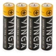 Батарейка AAA LR03 Alkaline 4pcs Blister Vinga (VJABAAA4) - изображение 2