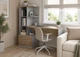 Компьютерный стол Dexter Серый Униколор / Дуб Сонома Трюфель левый Intarsio - изображение 2