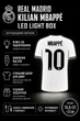 LED Нічник Лайтбокс Real Madrid Kilian Mbappé Light Box (15,5х21х3см) Для Дому Світильник Реал Мадрид Кіліан Мбаппе - изображение 1