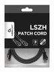 Патч-корд Cablexpert PP6A-LSZHCU-BK-3M, S/STP, литой, 50u" штекер с фиксатором, 3,0 м, черный - изображение 4