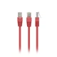 Патч-корд Cablexpert PP12-2M/RO, UTP, категория 5E, литой, 50u" штекер с фиксатором, 2.0 м, розовый - изображение 1