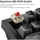 Клавиатура беспроводная Keychron Q6 Ultra Bluetooth/2.4 ГГц/USB Type-C 108 клавиш RGB Keychron Silk POM Red Black (Q6U-M1-UA) - изображение 6