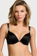 Комплект белья: бюстгальтер push-up и трусики стринг Victoria's Secret 80A/M Черный (150015) - изображение 2