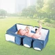 Детская сумка трансформер Baby Room, переносная кроватка-люлька для младенцев от 0 до 12 месяцев, синяя - изображение 9