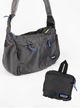 Велика сумка-трансформер через плече Patagonia Courier Bag. Сумка 2в1 патагонія сірий. - зображення 2