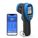 Пирометр HoldPeak HP-1500-APP инфракрасный бесконтактный термометр цифровой (-50°C~1500°C 0.1-0.99 EMS 30:1 250ms Bluetooth) - изображение 3