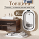 Дитяча ванночка складна Hanert KinderBad Grey для купання новонародженої дитини немовлят з термометром зі зливом і вкладишем подушкою на ніжках - изображение 8