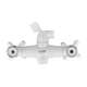 Смеситель для ванной Plamix Sirius-140 White с термопластика белый (со шлангом и лейкой) (PM0637) - изображение 4