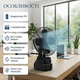 Аккумуляторный вентилятор VL-801 21V с двумя аккумуляторами, регулировкой скорости и наклона для дома, кемпинга и работы, черный - изображение 2