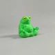 Декоративная фигурка Лягушка-йог Медитация из PLA-пластика, салатовая, 3D-печать, высота 5 см - изображение 2