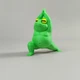 Декоративная фигурка Лягушка-йог Поза Воина из PLA-пластика, салатовая, 3D-печать, высота 7,5 см - изображение 5
