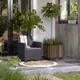 Горщик для рослин Keter Deco Square 45,5x45,5x45,5 см пластик коричневий 81 л - зображення 5