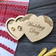 Весільна підставка для обручок "Wedding Day", скринька з кришкою, з дерева під замовлення (ПК0056) - зображення 2