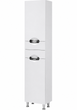 Пенал Ніколь VRP01K 40×30×190 см, лівий, підлоговий, із кошиком, фурнітура BLUM, корпус ЛДСП, фасад МДФ, білий - изображение 2