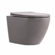 Унитаз подвесной Robin Ultra Quiet 490x365x325 мм керамика Stone Grey с сиденьем Slim Duroplast - изображение 1