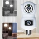 Поворотная WiFi камера-лампочка PTZ-Lamp 2 в 1 IP-камера видеонаблюдения в патрон Беспроводная панорамная камера 360° Интеллектуальная система охраны Full HD видеокамера V380 MD16377 - изображение 4