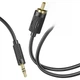 Кабель аудио Hoco 3.5 мм Jack - 2 RCA 1.2 м Чёрный (UPA28) - изображение 4