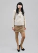 Женская винтажная куртка BRIGGS (USA) из вискозы (Rayon), S светло-бежевого (Ivory) цвета - изображение 1