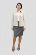 Женская винтажная куртка BRIGGS (USA) из вискозы (Rayon), S светло-бежевого (Ivory) цвета - изображение 2